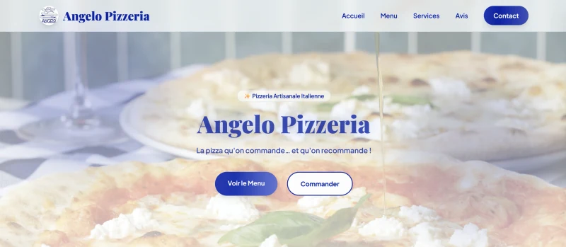 Réalisation web SDR Web – Angelo Pizzeria, agence web Montpellier