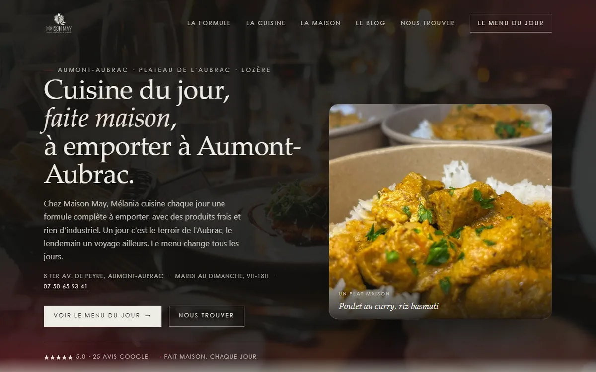 Réalisation web SDR Web – Maison May, agence web Montpellier
