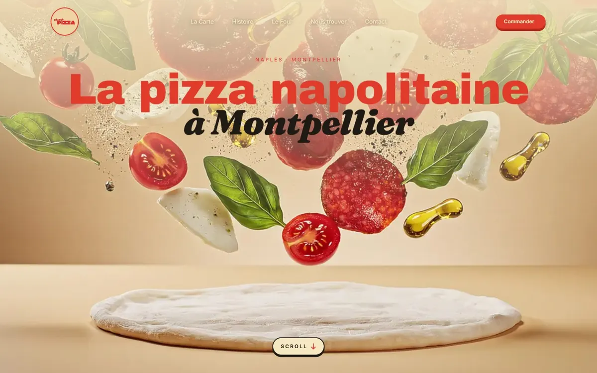 Réalisation web SDR Web – Marga Pizza, agence web Montpellier